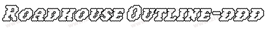 Roadhouse Outline字体转换
